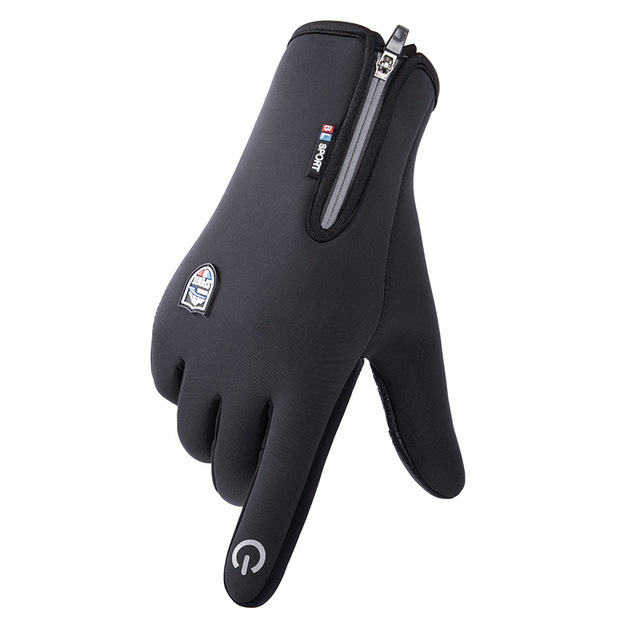 Warm Touch Screen Full Finger Gloves Men Winter Riding Waterproof Plush Gloves Women Outdoor Sports Riding Anti Slip Gloves