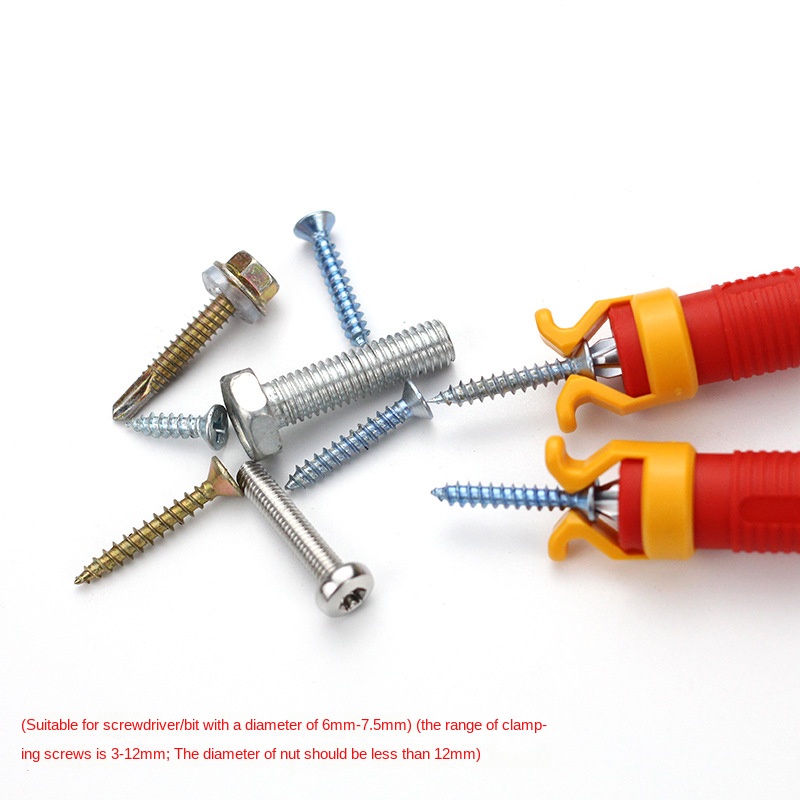 2Pcs Fixing Set Screw Screw Holder Bit Fixing Sleeve Woodworking Tools