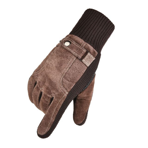 Fashion Leather Men Gloves Winter Warm Wool Motorcycle Gloves Plush Warm Touch Screen Outdoor Sport Driving Cycling Gloves Men