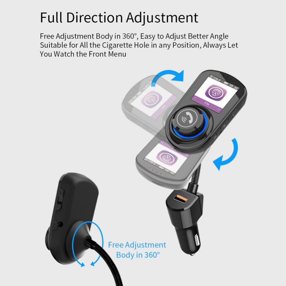50% Hot Sell G45 Multicolor LED Display Built-in Microphone Music Player USB Charger Car Kit