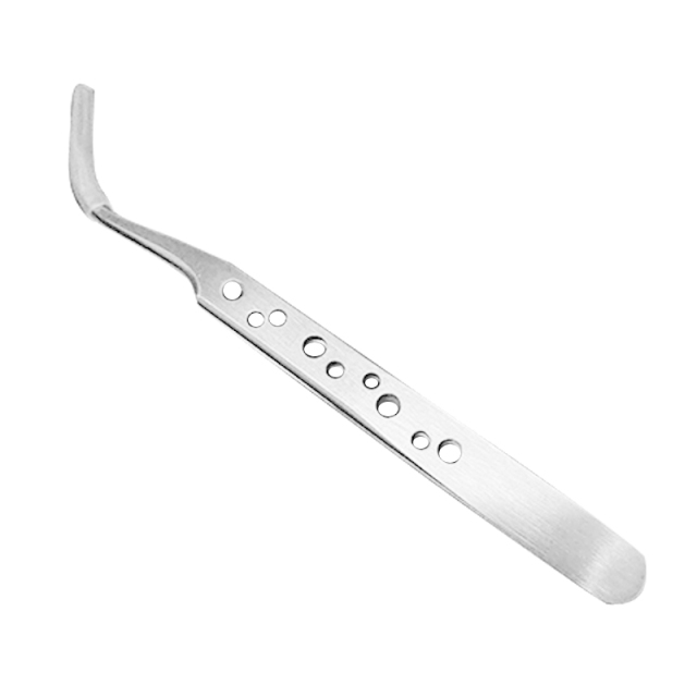 Professional Electronics Industrial Tweezers Anti-static Curved  Hand Tools