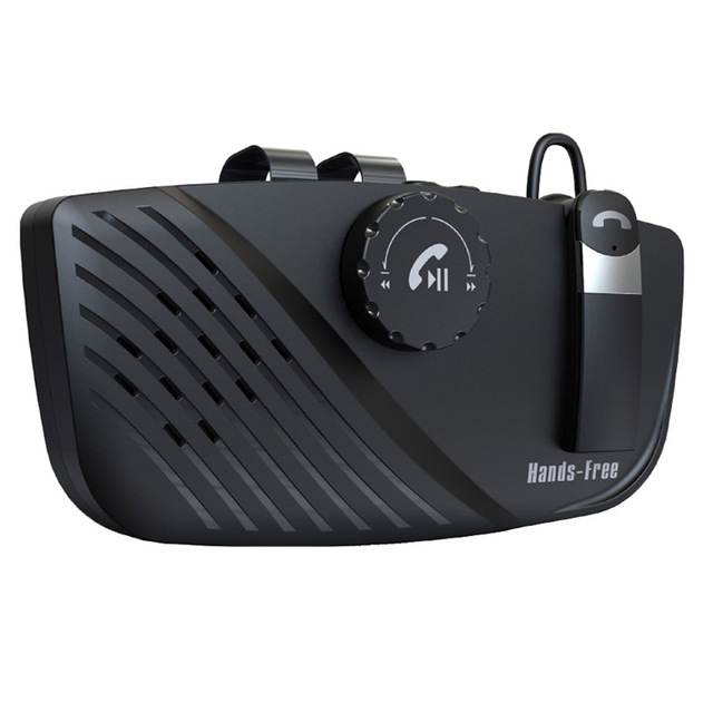 Wireless Handsfree Car Kit Headset SiRi Voice Assistant Bluetooth-compatible 5.0 Speakerphone Audio Receiver MP3 Player