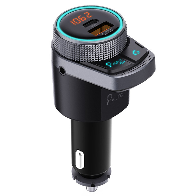 FM Transmitter Auto Scan FM USB QC3.0 PD Type C Fast Charging Car Charger Bluetooth 5.0 Handsfree Car FM Modulator