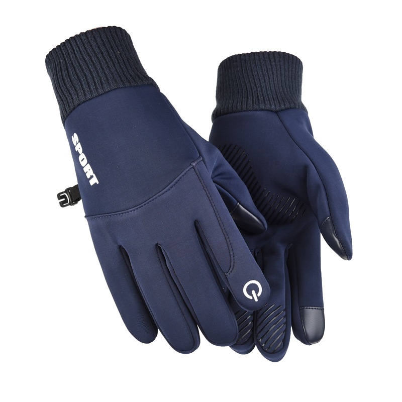 Waterproof Riding Gloves Men Women Full Finger Gloves Autumn Winter Outdoor Touch Screen Motorcycle Warm Plush Ski Sports Gloves