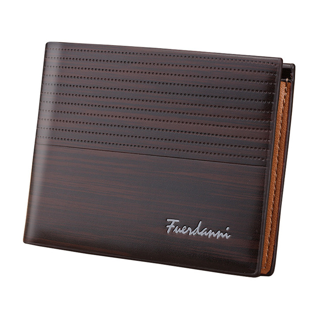 Temperament Vintage Men's Leather Wallet Brand Luxury Short Slim Men's Wallet Practical Credit Card Holder Men's Money Bag