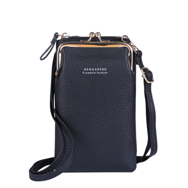 Brand Crossbody Bags Touch Screen Cell Phone Purse Bag Smartphone Wallet Metal Leather Shoulder Strap Handbag Women Bag