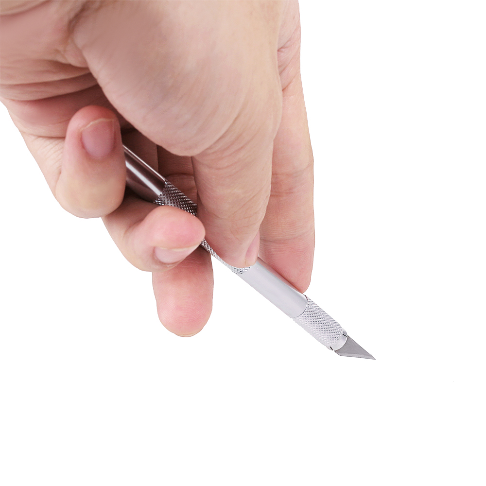 Metal Scalpel Knife Blades Non-slip Cutter Engraving Craft Knives Blades Hand Tools