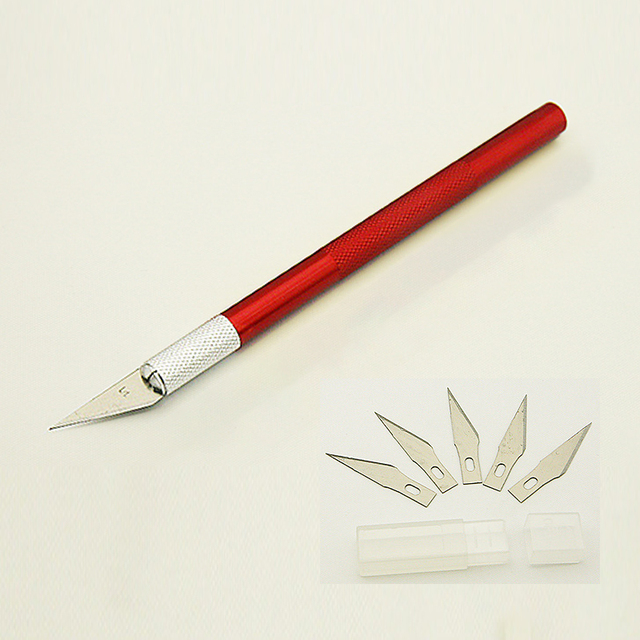 Metal Scalpel Knife Blades Non-slip Cutter Engraving Craft Knives Blades Hand Tools
