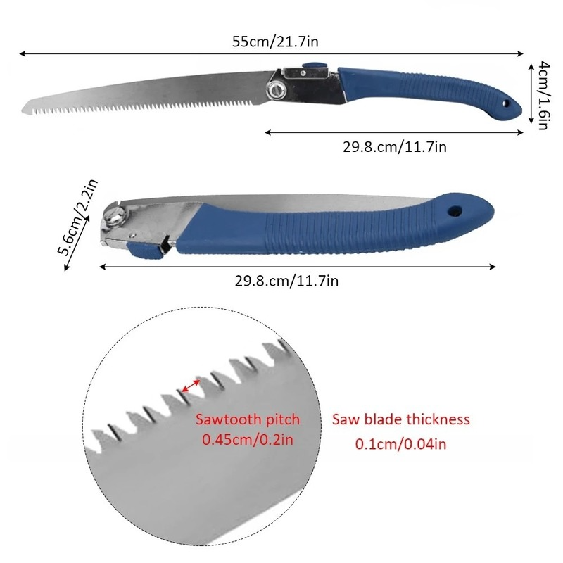 1pcs Hand Saw Portable Anti-skip Manual Pruning Saws for Garden Folding Trimming Greenhouse Hand Tools