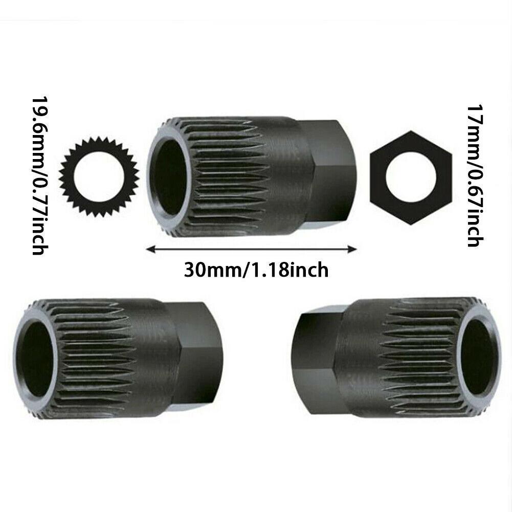 Black Clutch Removal Key Alternator Clutch Free Wheel Pulley Removal hand Tool