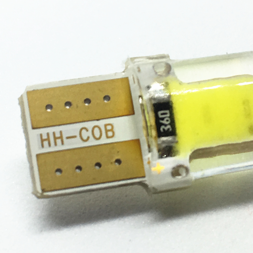 10Pcs  T10 Led Cold White 194 W5W LED Plate Light 168 COB Silica Car Super Bright Turn Side License  Lamp Bulb DC Auto 12V