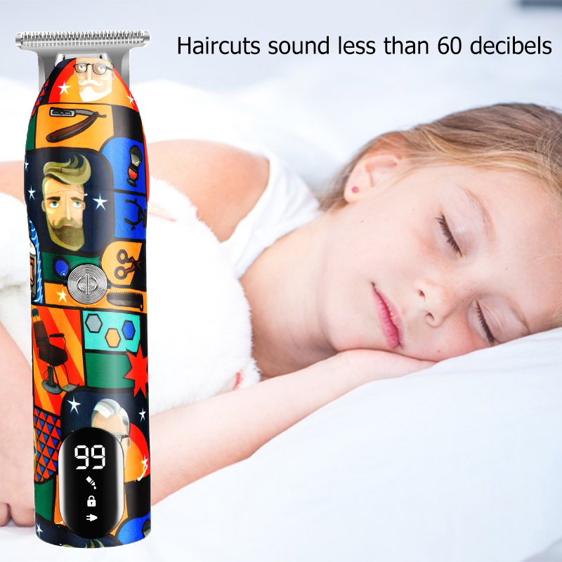 Barber Professional Electric Hair Clipper Adult Children Universal Cordless U-shaped Knife Head Graffiti Electric Hair Clipper