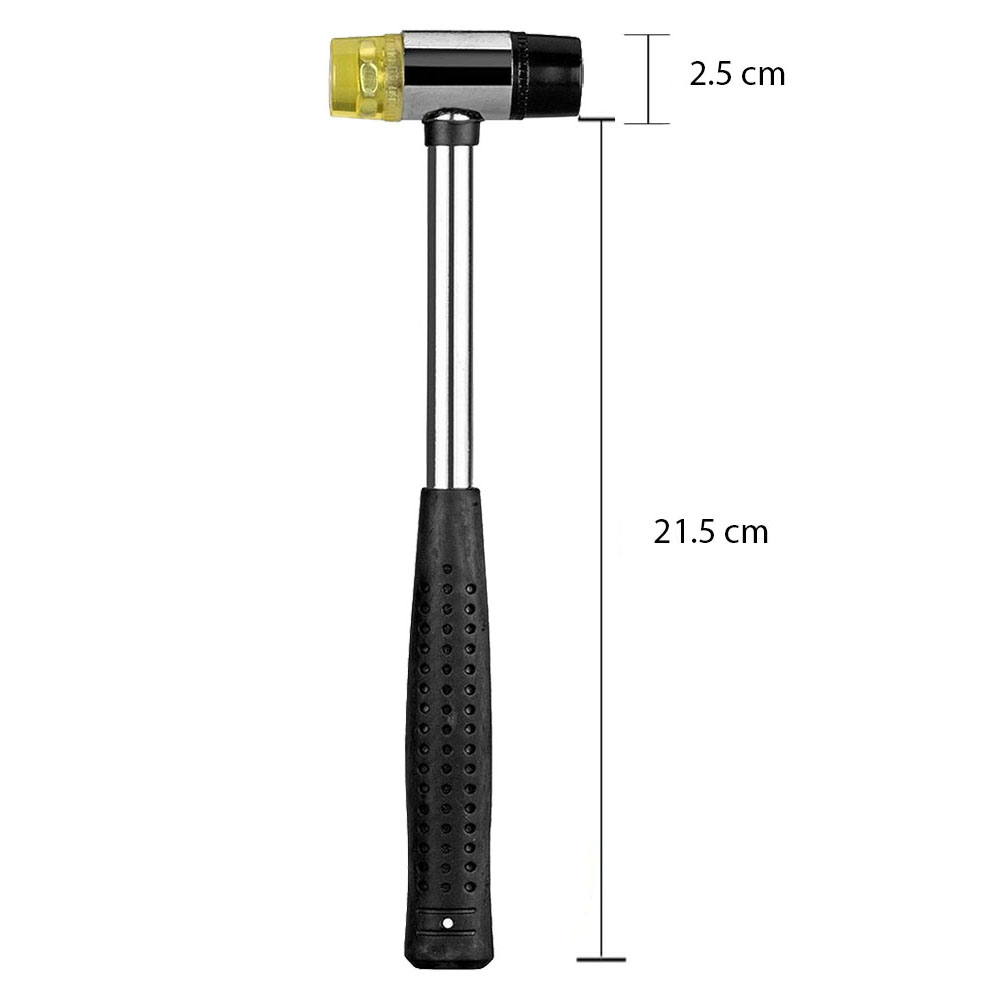 25mm Double Face Soft Tap Rubber Hammer Hand Tools
