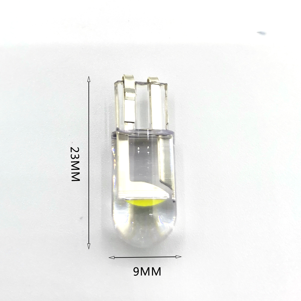 10PCS New T10 W5W WY5W 168 501 2825 COB LED Car Wedge Parking Light Side Door Bulb Instrument Lamp Auto License Plate Light 12V