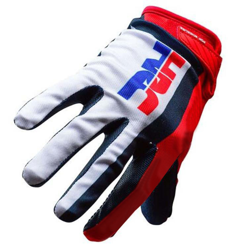 Motorbike Red Air Mesh Gloves Dirt Bike Riding Motorcycle Motorbike Riding Touring Men's Gloves