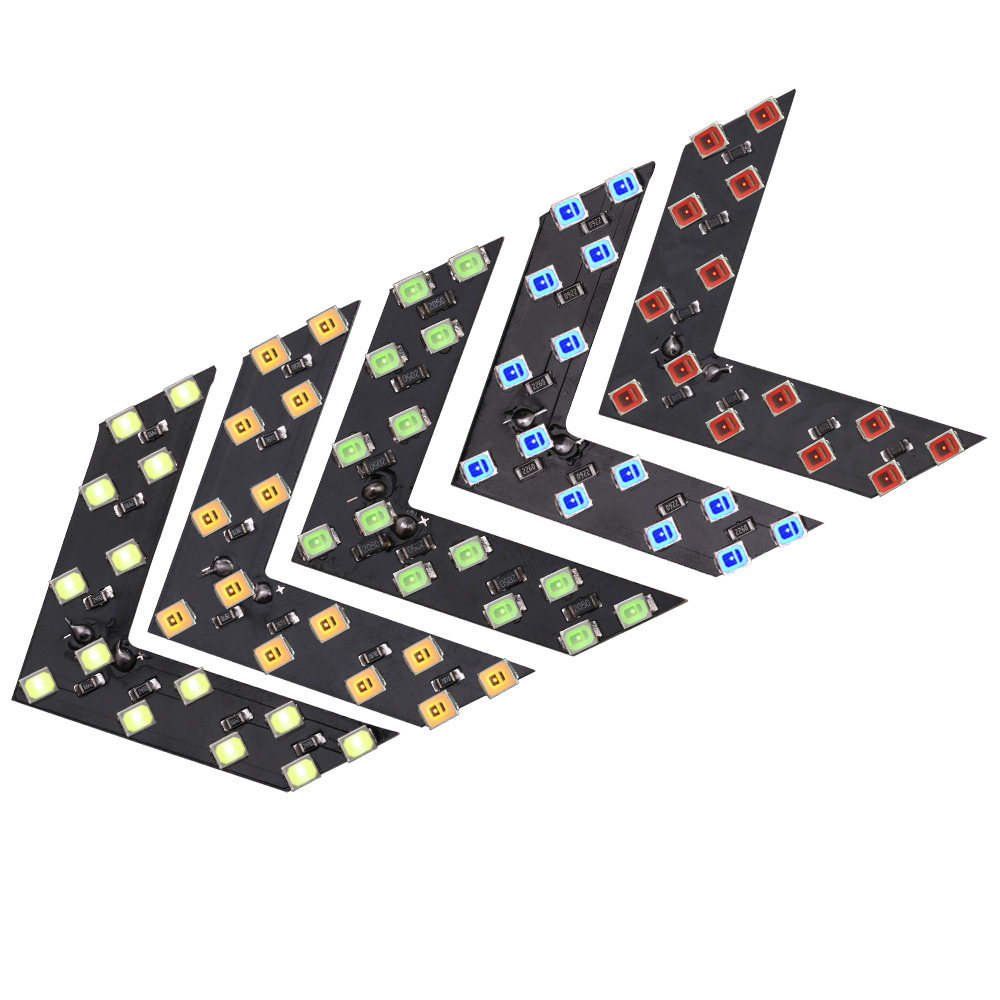 2 Pcs Arrow Light 14 SMD LED Car LED Rearview Mirror Light Arrow Panel For Car Rear View Mirror Indicator Turn Signal Light
