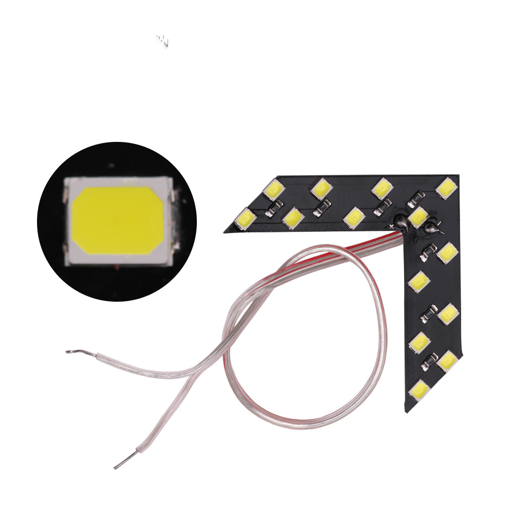 2 Pcs Arrow Light 14 SMD LED Car LED Rearview Mirror Light Arrow Panel For Car Rear View Mirror Indicator Turn Signal Light