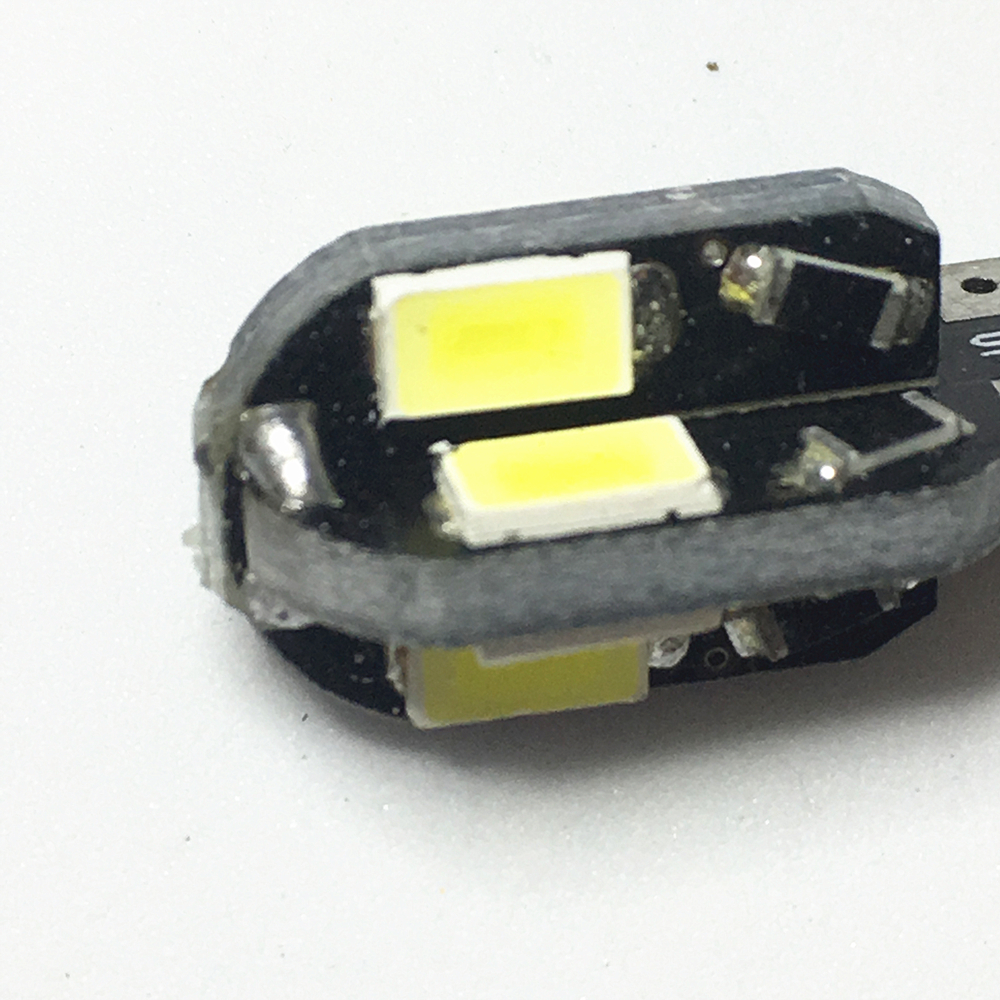 10PCS T10 led White Lamp Car Interior Bulb Canbus Error Free Car Side Wedge Light  Auto Bulb Car Styling White 5730 8SMD LED 12V