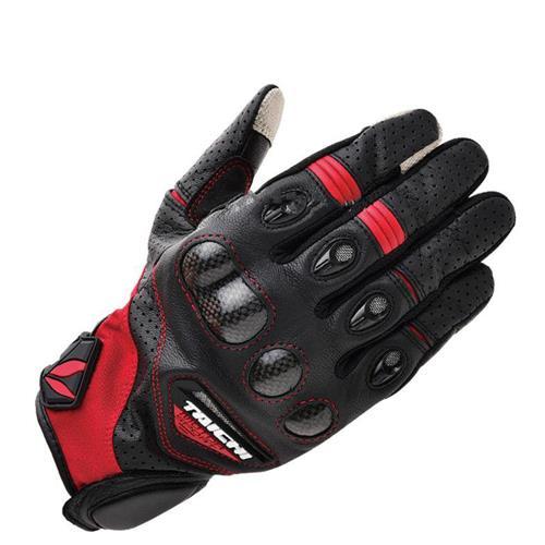 Full Finger Gloves Outdoors Riding Scooter Street Motorcycle Bike Black Leather Glove