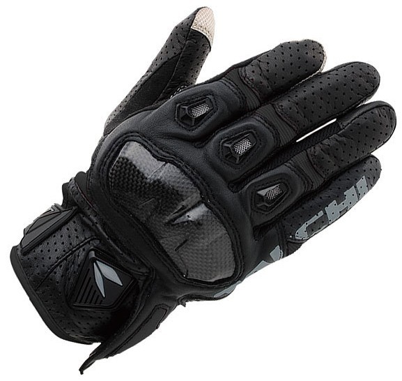 Motorcycle Black Gloves Breathable Summer Riding Moto Racing Leather Gloves