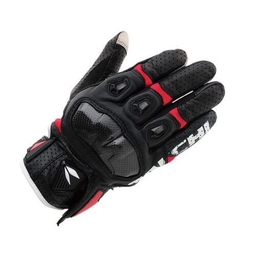 Motorcycle Black Gloves Breathable Summer Riding Moto Racing Leather Gloves