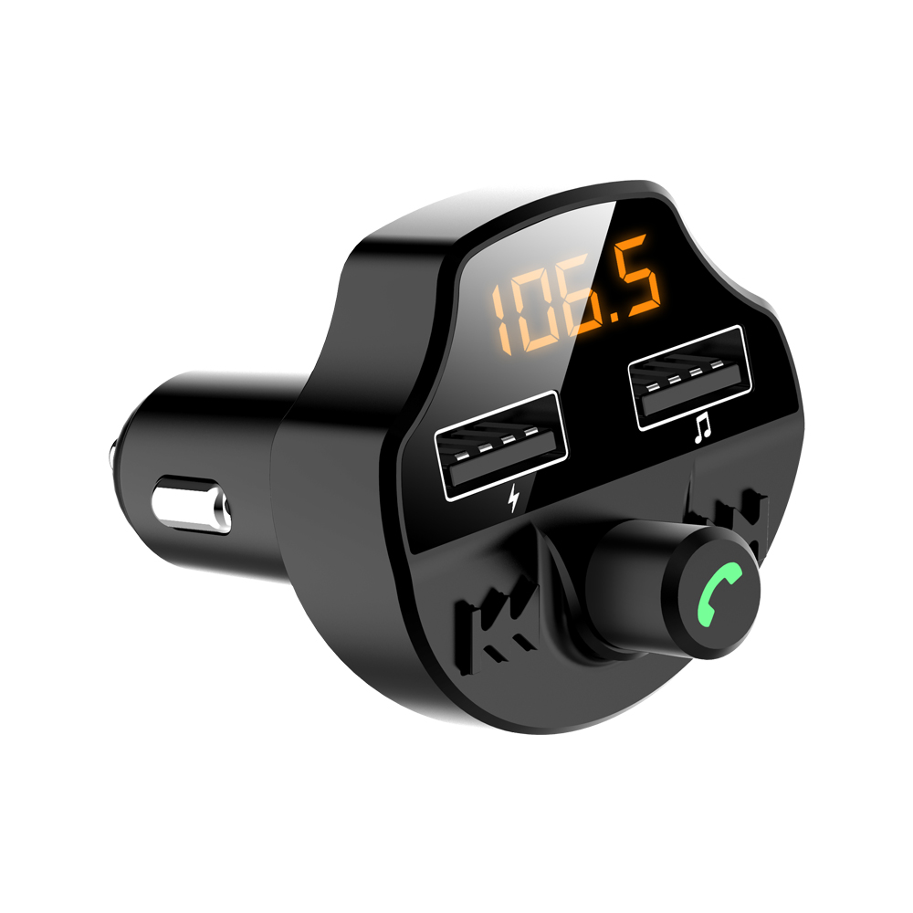 3.1A Dual USB Fast Car Charger Wireless Car MP3 Music Player TF Card Bluetooth 5.0 FM Transmitter Voltage LCD Display