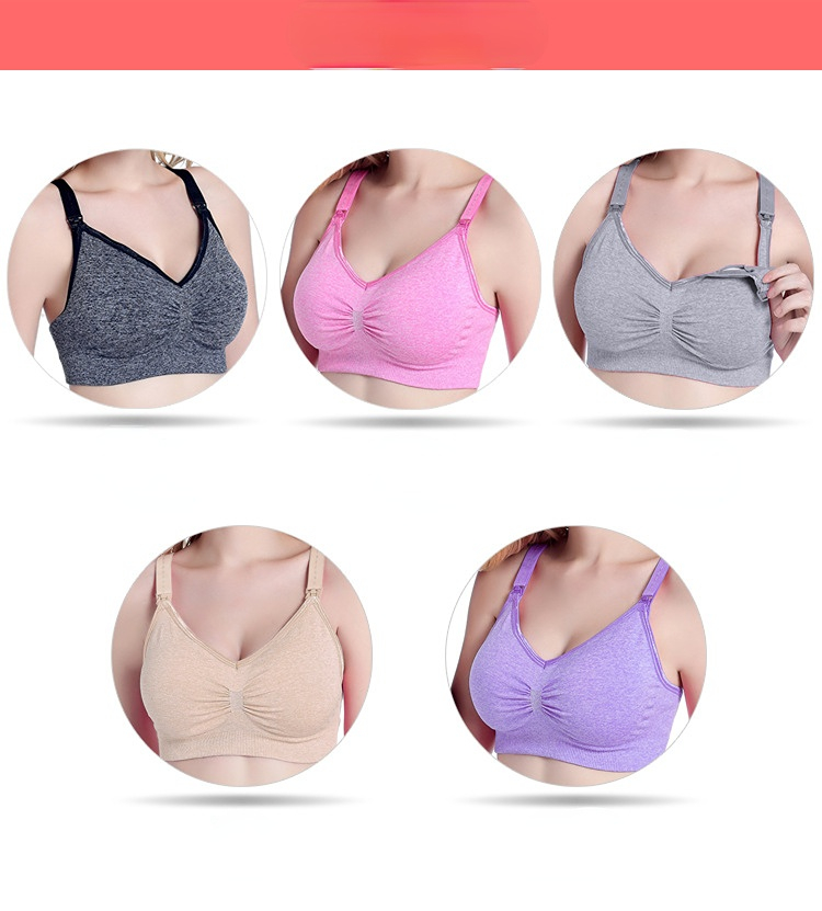 Maternity Nursing Bra Breastfeeding Bras Pregnant Women Feeding Bra Wire Free Bra Plus Size