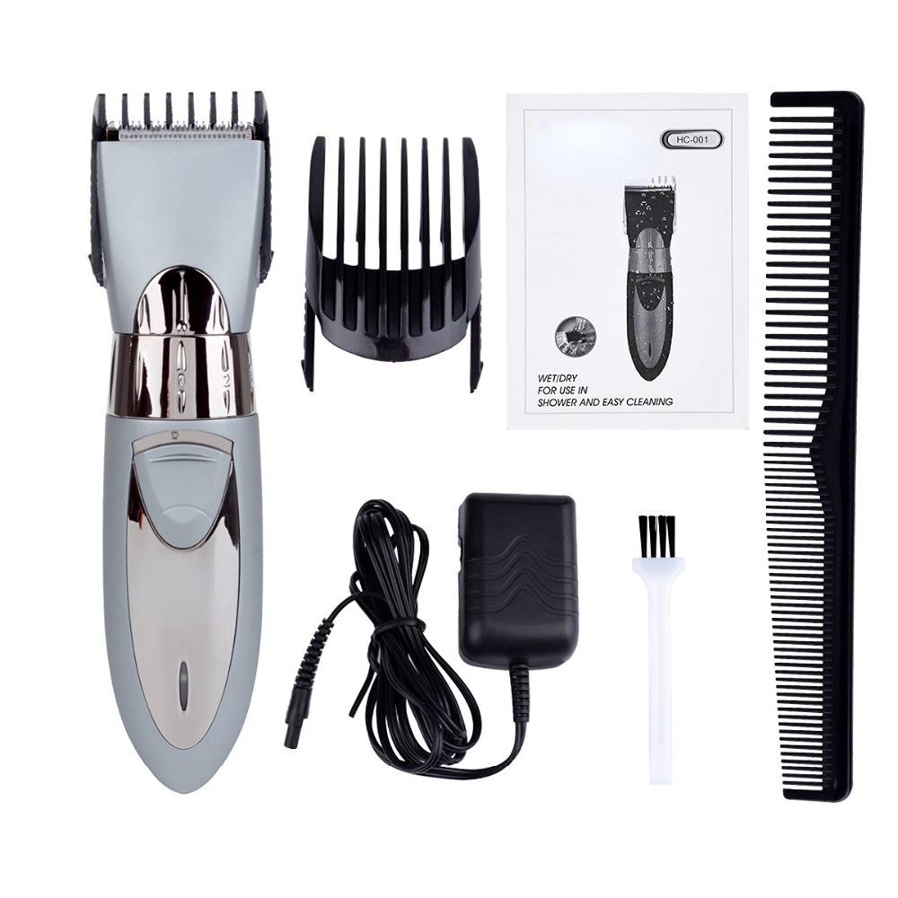 Electric Hair Clipper Professional Waterproof Hair Cutting Machine Rechargeable Hair Razor Water Resistant Beard Trimmer