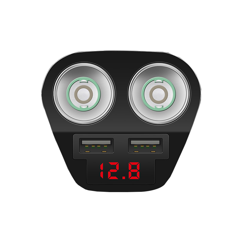 12V/24V Universal Car USB Car cigarette lighter adapter socket converter 5V 1A /2.4A dual usb car charger with voltage diagnose
