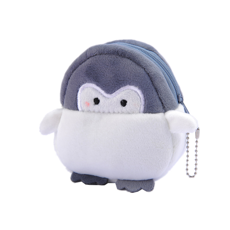 Cute Penguin Plush Mini Wallet Soft Positive Energy Penguin Plush Coin Purse Girls Lovers Valentine's Gifts