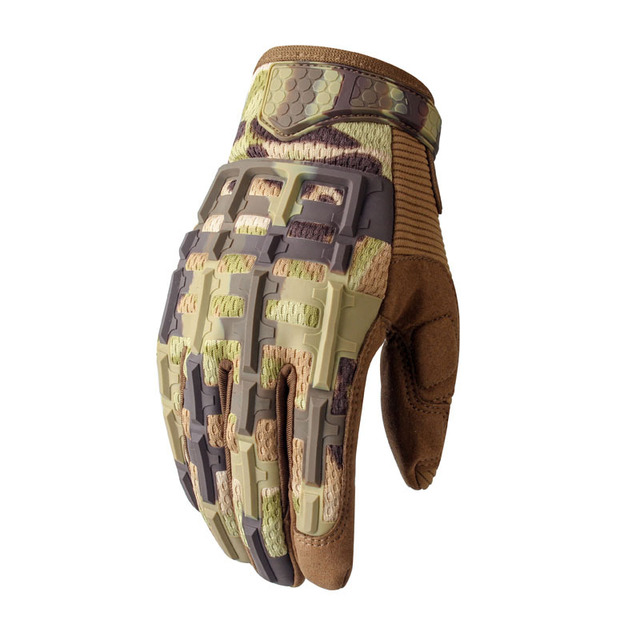 Jungle Sports Long Mittens Outdoor Expansion Camouflage Tactical Gloves Cycle Mountaineering Training Full Finger Riding Gloves