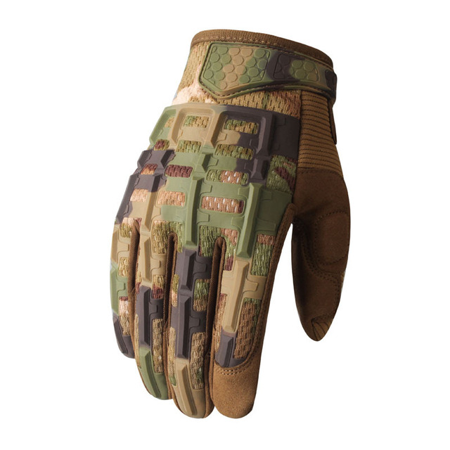 Jungle Sports Long Mittens Outdoor Expansion Camouflage Tactical Gloves Cycle Mountaineering Training Full Finger Riding Gloves