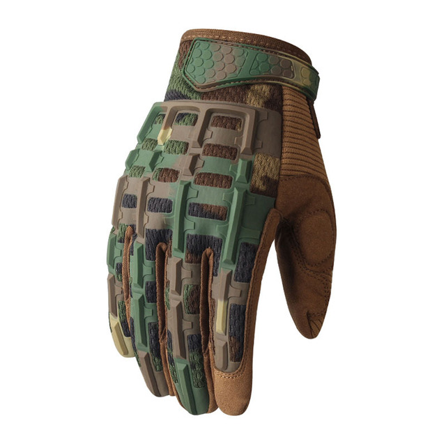 Jungle Sports Long Mittens Outdoor Expansion Camouflage Tactical Gloves Cycle Mountaineering Training Full Finger Riding Gloves