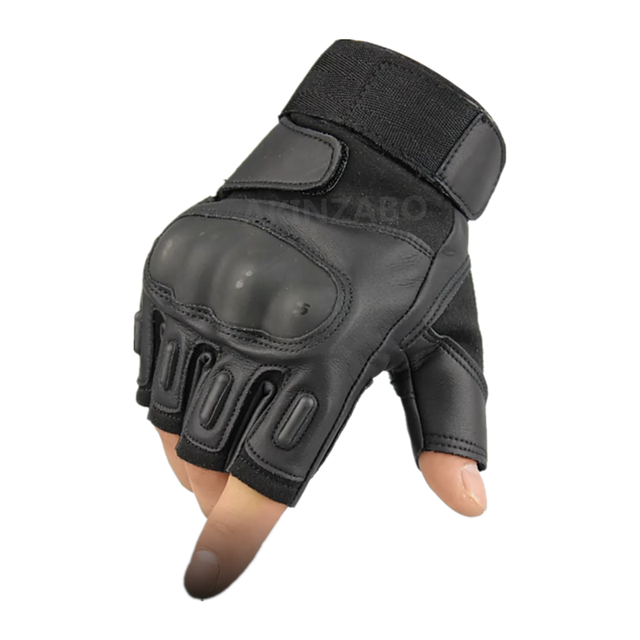 Outdoor Leather Tactical Gloves Airsoft Sport Mittens Half Finger Type Military Men Women Combat Gloves Shooting Hunting Gloves