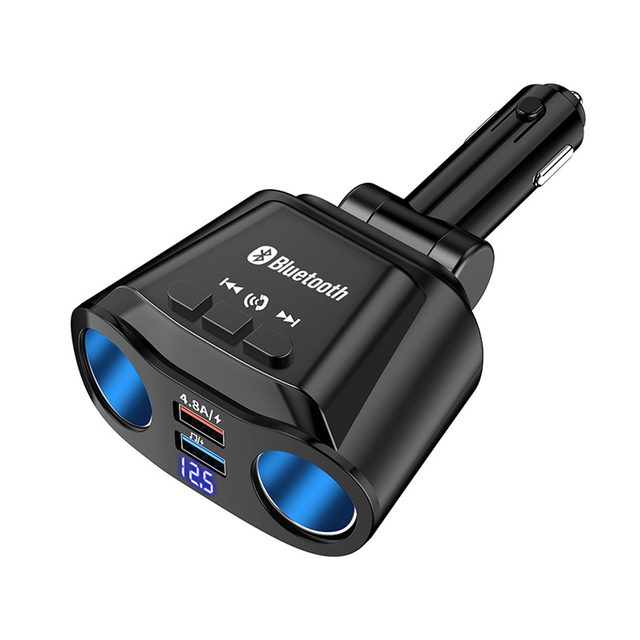 Car Cigarette Lighter Socket Splitter Plug 12V-24V LED Dual USB Charger Plug Power Adapter For Mobile Phone DVR Accessories