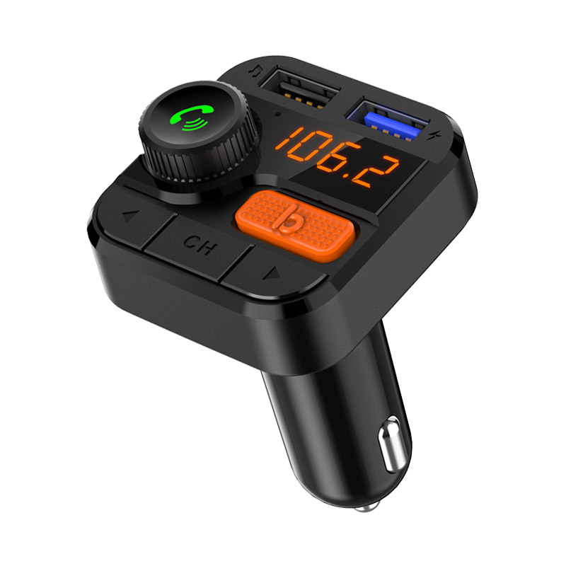 FM Transmitter Bluetooth 5.0 Carkit Handsfree 3.4A Dual USB Car Charger Support TF Card/U Disk Playback FM Modulator