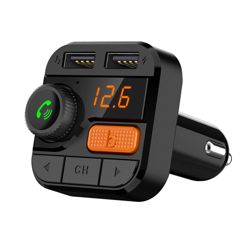 FM Transmitter Bluetooth 5.0 Carkit Handsfree 3.4A Dual USB Car Charger Support TF Card/U Disk Playback FM Modulator
