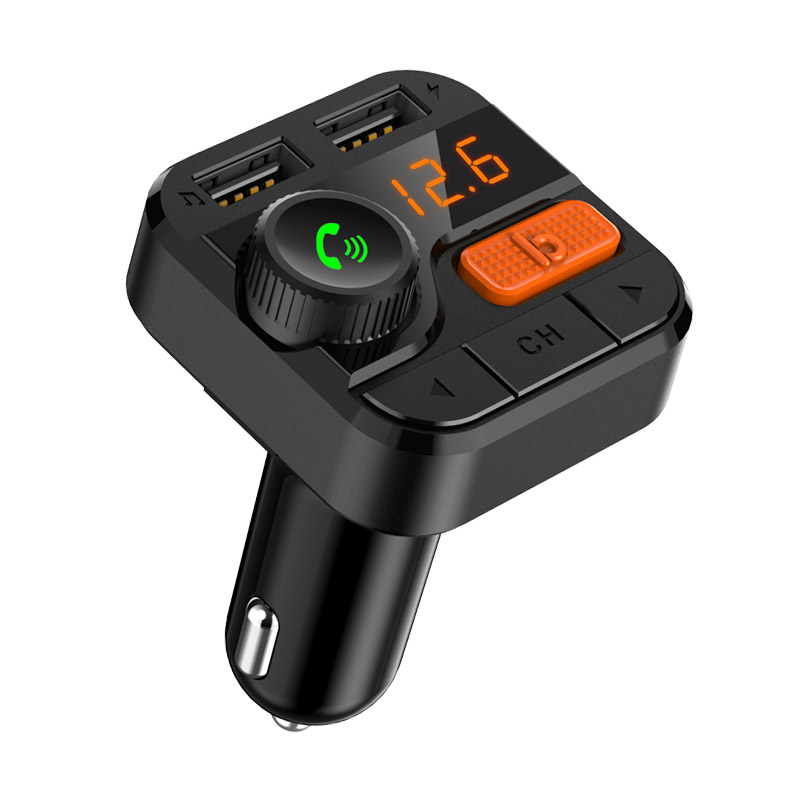 FM Transmitter Bluetooth 5.0 Carkit Handsfree 3.4A Dual USB Car Charger Support TF Card/U Disk Playback FM Modulator