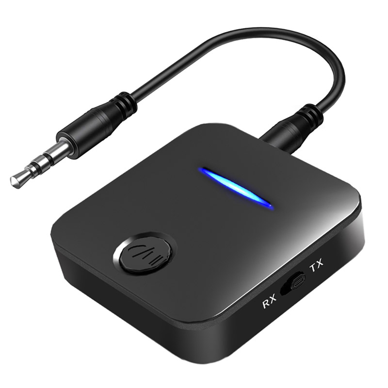 Wireless Transmitter Receiver AUX 3.5mm Audio Adapter Bluetooth-compatible 5.0 Car Kit Handsfree For Car PC TV Headphone