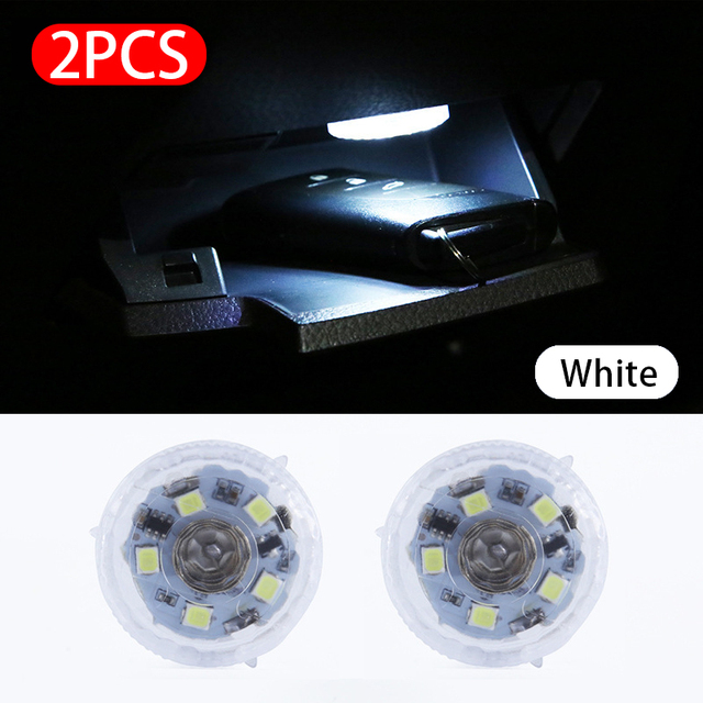LED Car Touch Lights Interior Ambient Light With Atmosphere Lighting Round Switch Touch Control Armrest Box Trunk Lamp