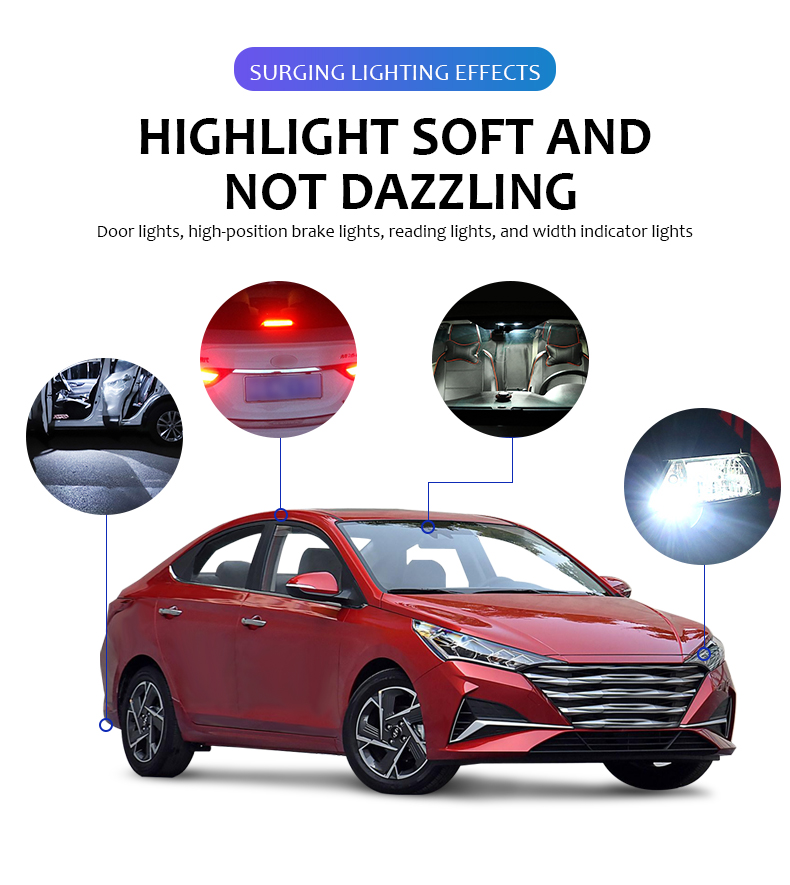 2PCS Auto T15 W16W 921 912 T16 902 LED Bulbs High Power 45pcs 4014SMD Super Bright 1200LM Replace for Car Reversing Light White