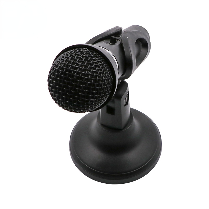 Condenser Microphone 3.5mm Plug Home Stereo MIC Desktop Stand for PC YouTube Video Skype Chatting Gaming Podcast Recording