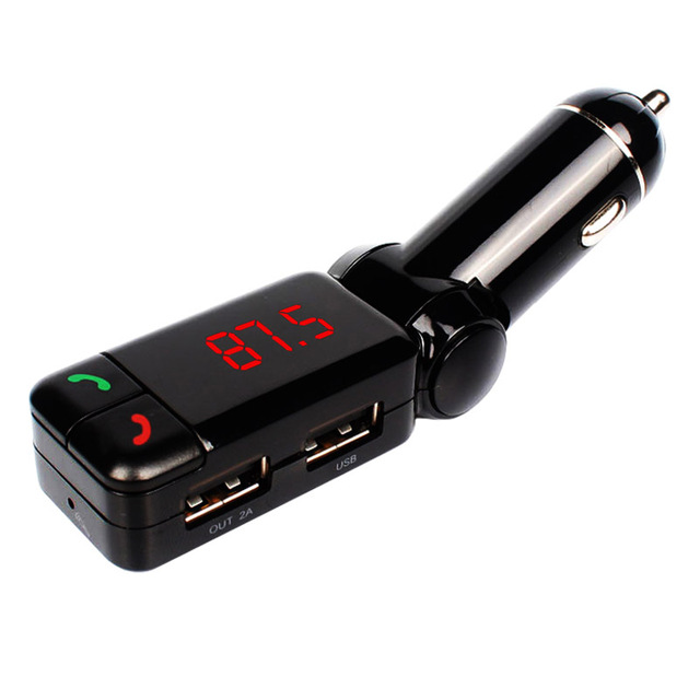 FM Fransmitter Bluetooth 5.0 Car Kit Handsfree AUX Audio MP3 Player Support USB Flash Drive Car Charger FM Modulator