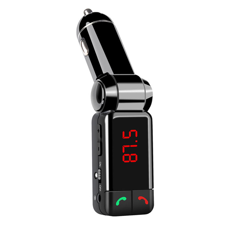 FM Fransmitter Bluetooth 5.0 Car Kit Handsfree AUX Audio MP3 Player Support USB Flash Drive Car Charger FM Modulator