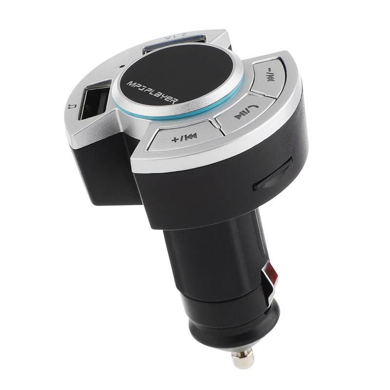 Bluetooth Car Kit Handsfree Calling Carkit Wireless FM Transmitter Car MP3 Player Dual USB Car Charger