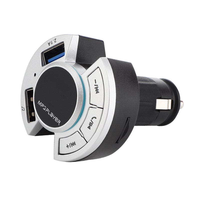 Bluetooth Car Kit Handsfree Calling Carkit Wireless FM Transmitter Car MP3 Player Dual USB Car Charger