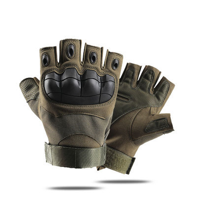 Soft Knuckle Fingerless Tactical Gloves Military Army Mittens Combat Motorcycle Shooting Airsoft Paintball Bicycle Men's Gloves