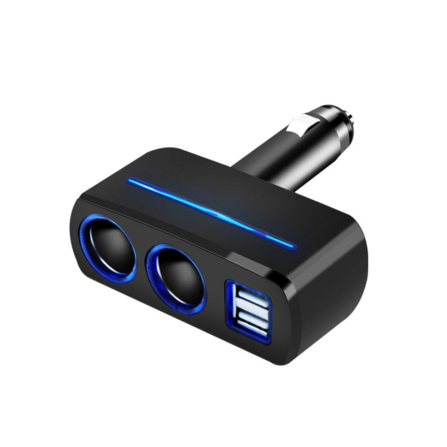New Arrival 12-24V Universal Car Auto Cigarette Lighter Dual USB Charger socket power adapter 2.1A/1.0A 80W Splitter Charger