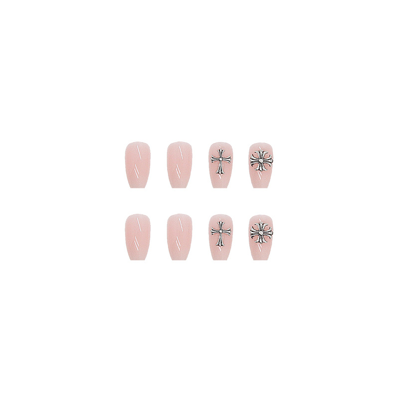 Nail Patch Soft Nail Ballet Nail Gradient Pink Diamond Removable