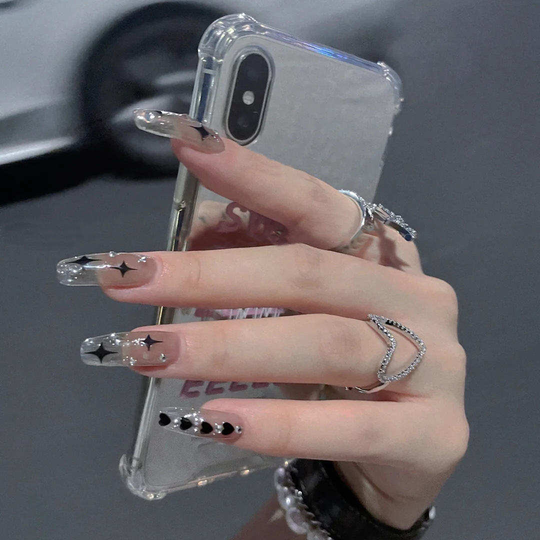 Star Nail Art Wearing Nail Art Removable Finished Fake Nails